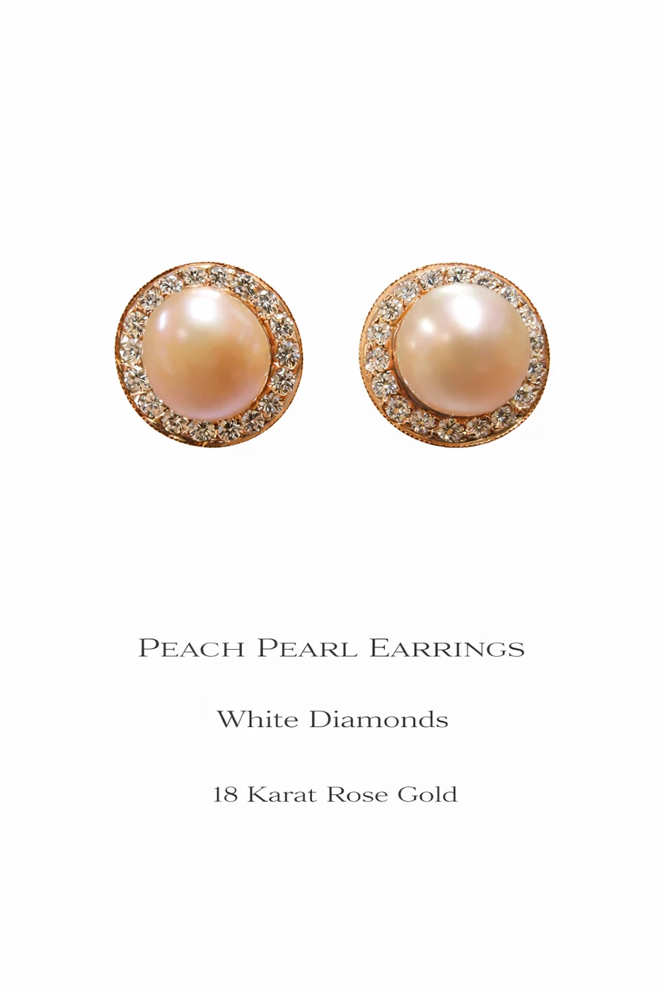 Peach Pearl Earrings