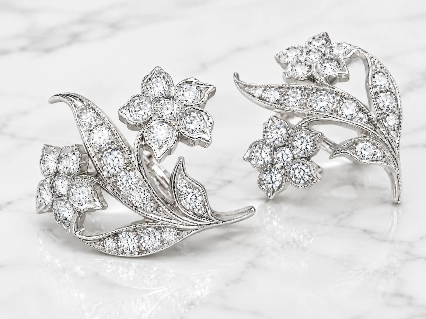 Orchid Diamond Earrings
