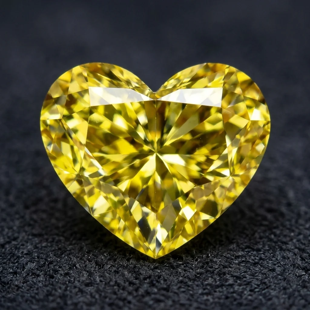 Fancy Yellow Heart Shape Diamond